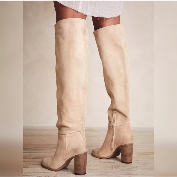 New Free People Dakota Over-The-Knee Leather Boots size 39.5 - Picture 2 of 10